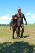 The Boys on a mud run