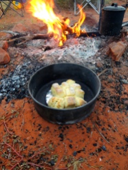 Scones on the fire